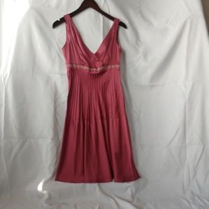 Antonio Melanie Pink Silk Dress